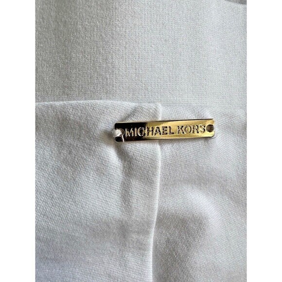 MICHAEL Michael Kors Women's Slit Hem Pull On Leggings Pants White P/XS - Picture 14 of 15